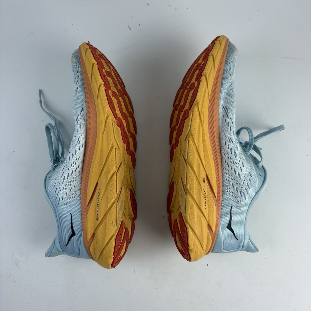 HOKA Clifton 8 Womens Shoes Size 9.5B Summer Song/Ice Flow - Picture 6 of 11